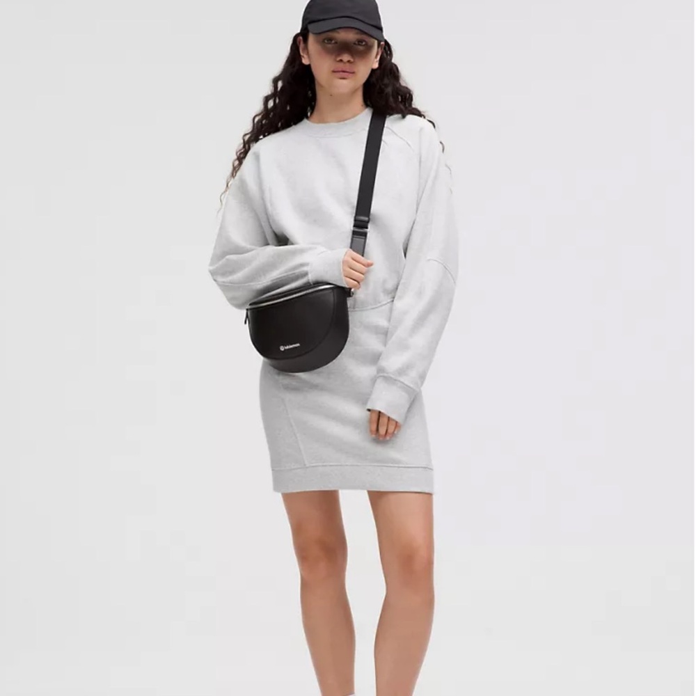 Scuba long sleeve sweater dress